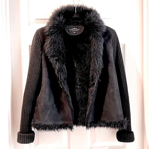 Montana Co Clothing Company | Faux Fur Suede Jacket | Small | Black | $30 - Picture 4 of 7